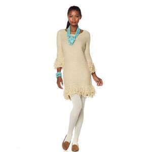 RARA AVIS BY IRIS nwt Apfel Sweater Pullover Dress IVORY